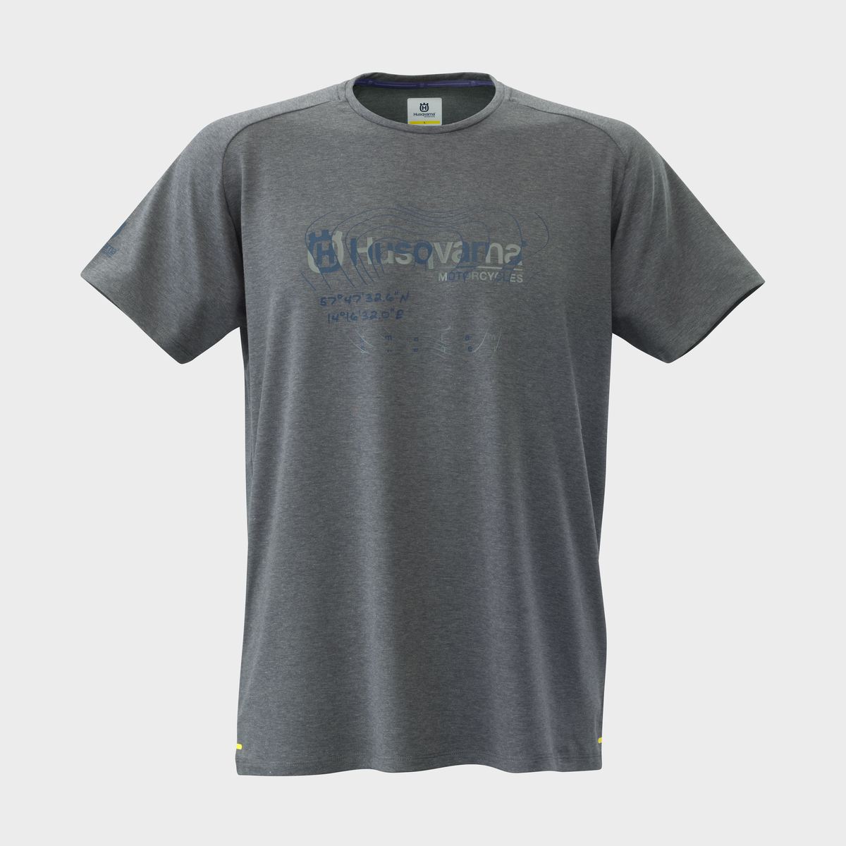 T-Shirt Husqvarna Accelerate Topographic Grey