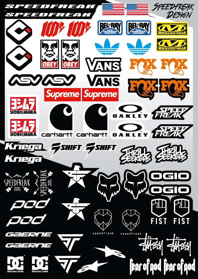 Decal Sheet Speedfreak A4 OBEY | Speedfreak
